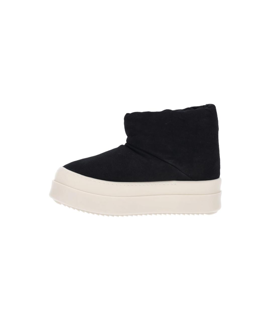 RICK OWENS Черные синтетические полусапоги, фото 3