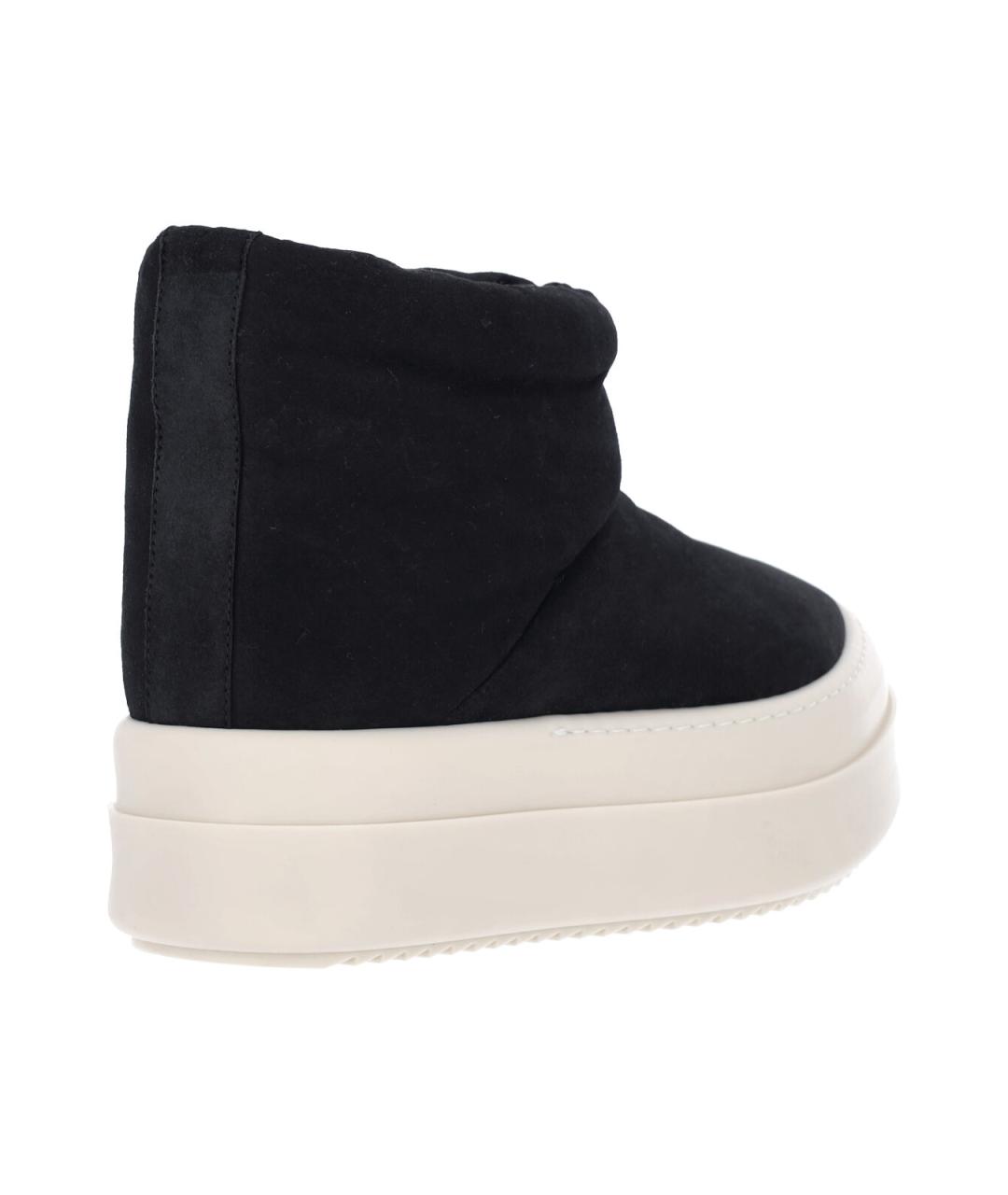 RICK OWENS Черные синтетические полусапоги, фото 4
