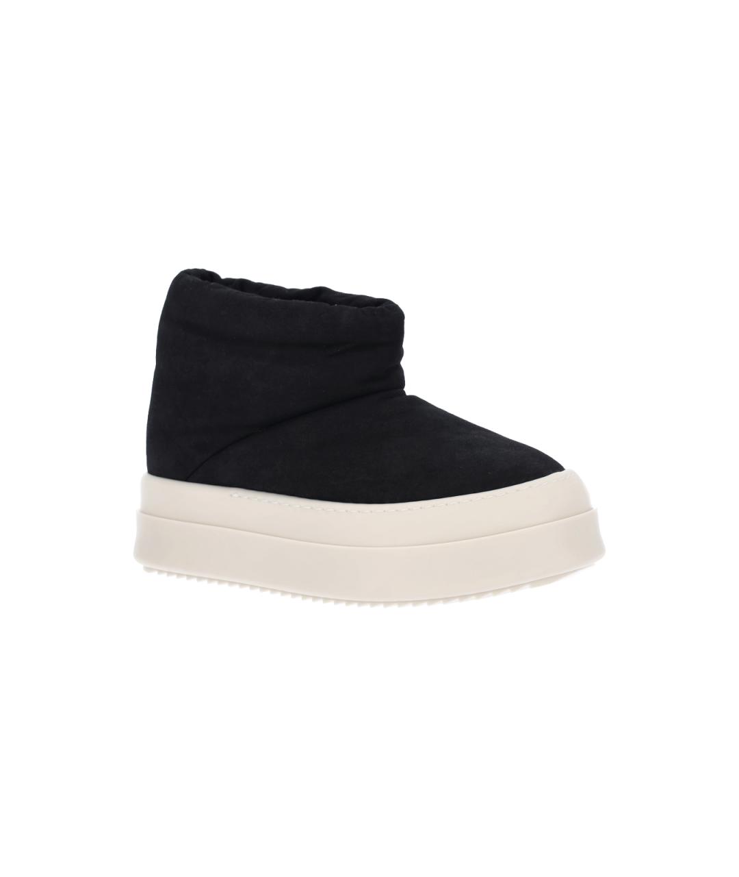 RICK OWENS Черные синтетические полусапоги, фото 2