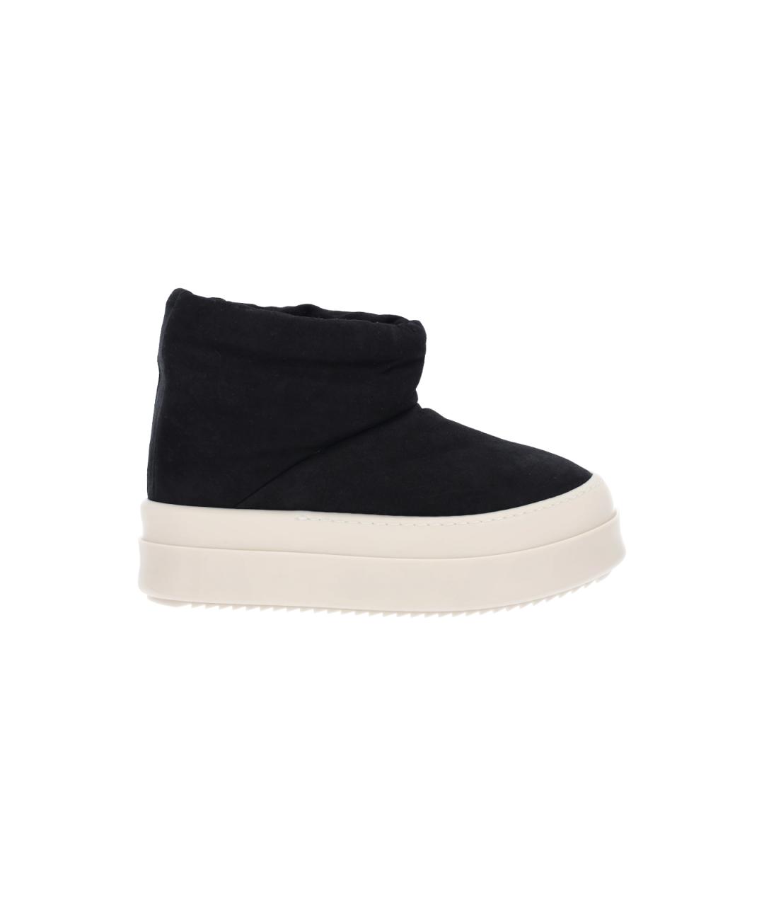 RICK OWENS Черные синтетические полусапоги, фото 6