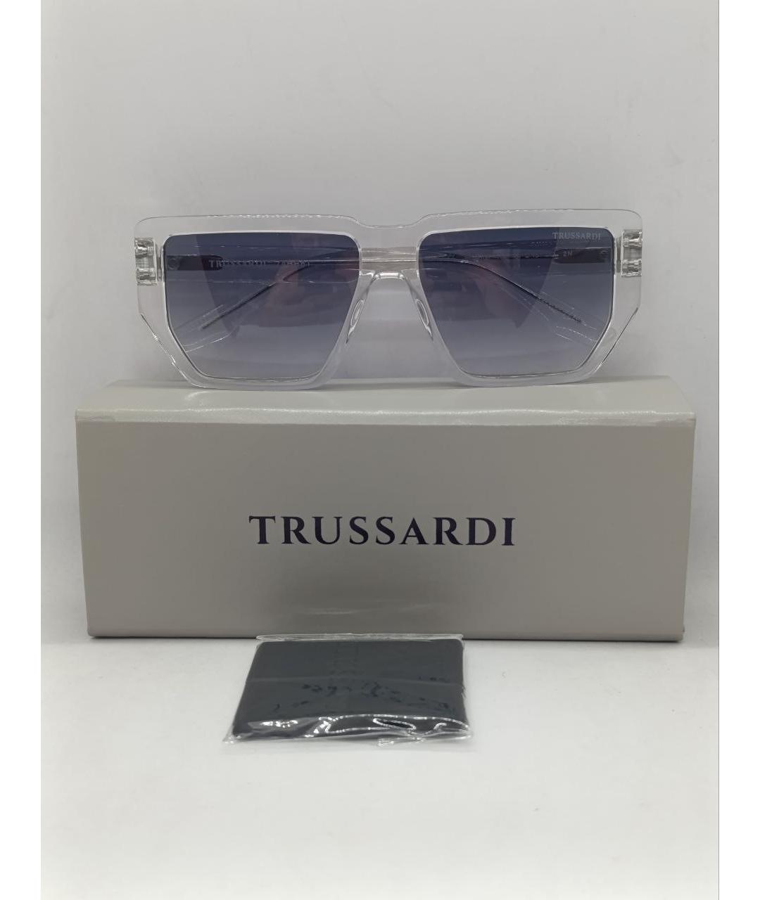TRUSSARDI Прозрачные пластиковые солнцезащитные очки, фото 3