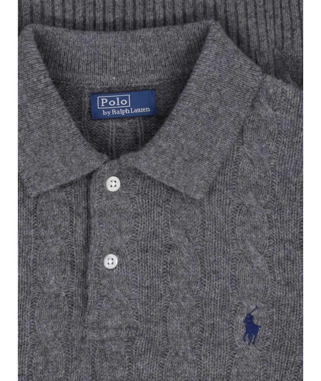 POLO RALPH LAUREN Серый шерстяной джемпер / свитер, фото 3