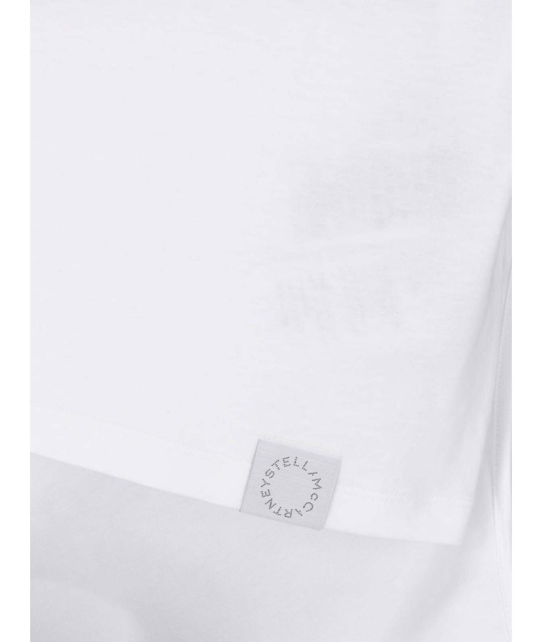 STELLA MCCARTNEY Белая хлопковая майка, фото 3