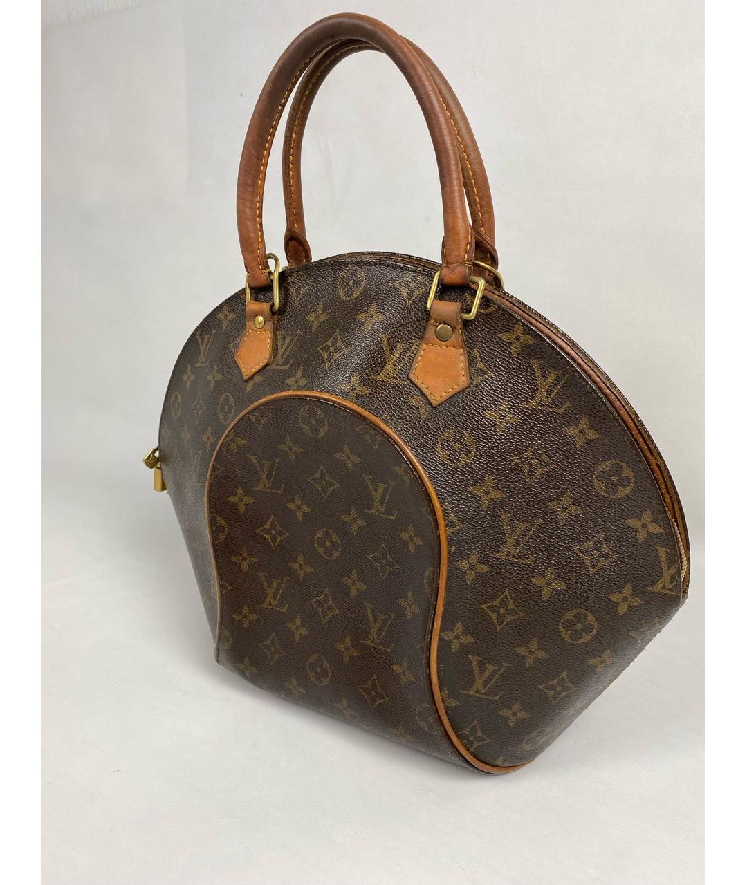 LOUIS VUITTON Коричневая канва сумка с короткими ручками, фото 3