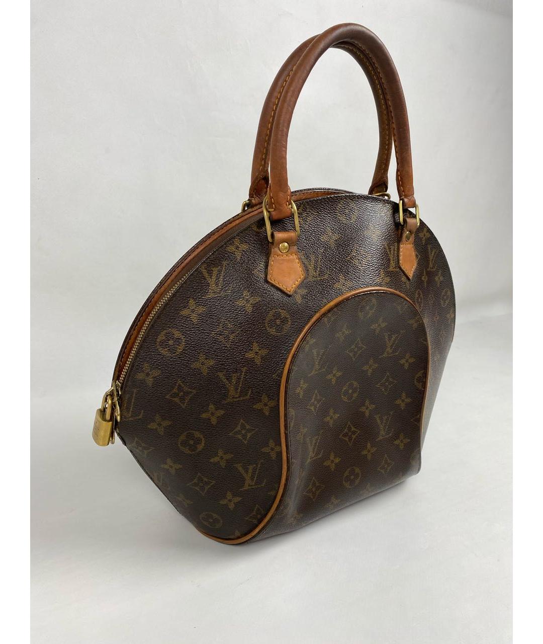 LOUIS VUITTON Коричневая канва сумка с короткими ручками, фото 2