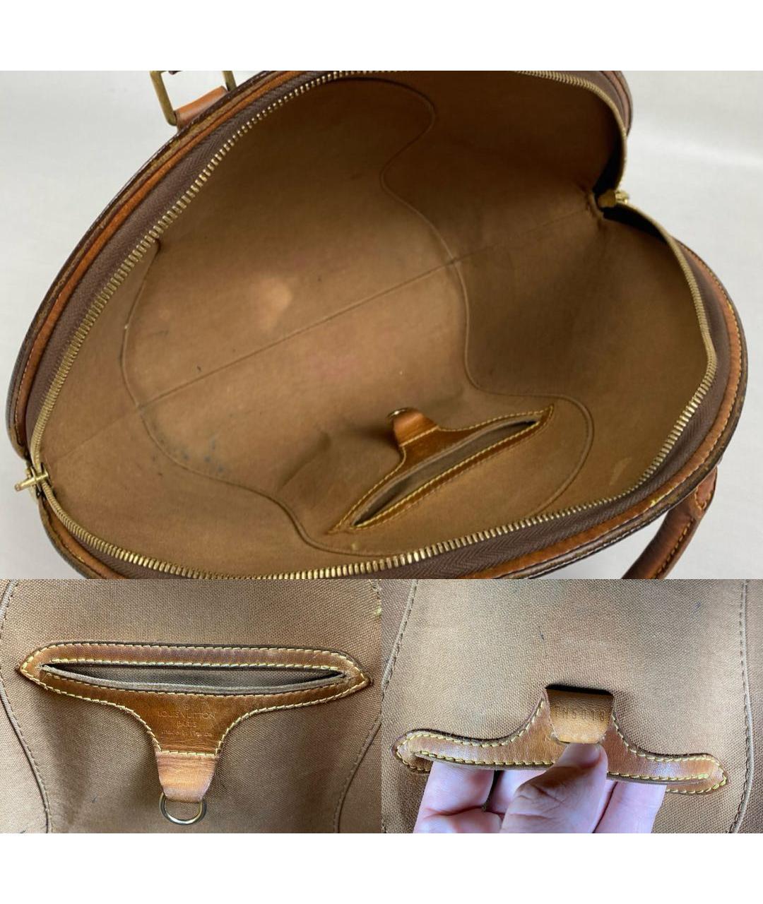 LOUIS VUITTON Коричневая канва сумка с короткими ручками, фото 7