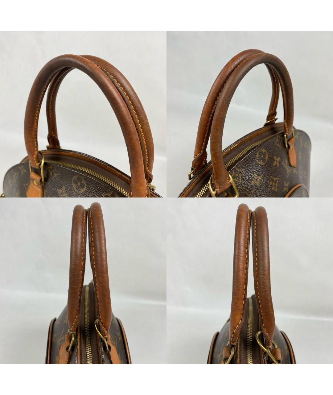 LOUIS VUITTON Коричневая канва сумка с короткими ручками, фото 5