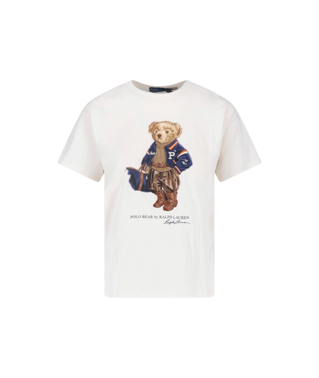 POLO RALPH LAUREN Белая хлопковая футболка, фото 1