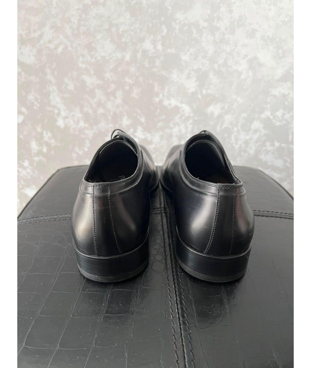 CHRISTIAN DIOR Черные кожаные туфли, фото 2