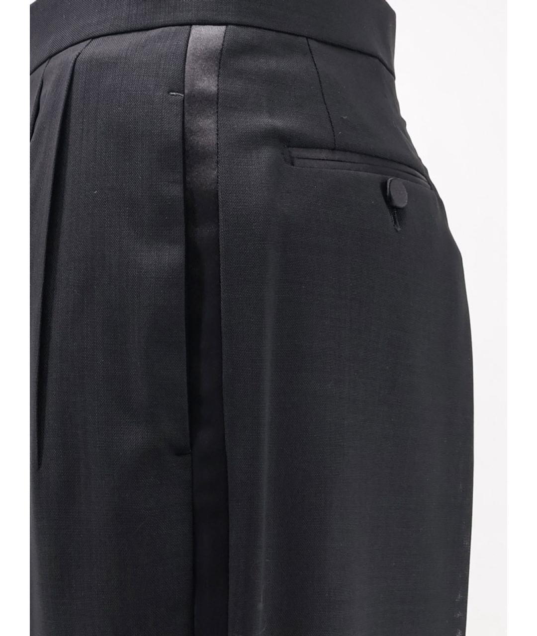 TOM FORD Черные шерстяные брюки широкие, фото 3