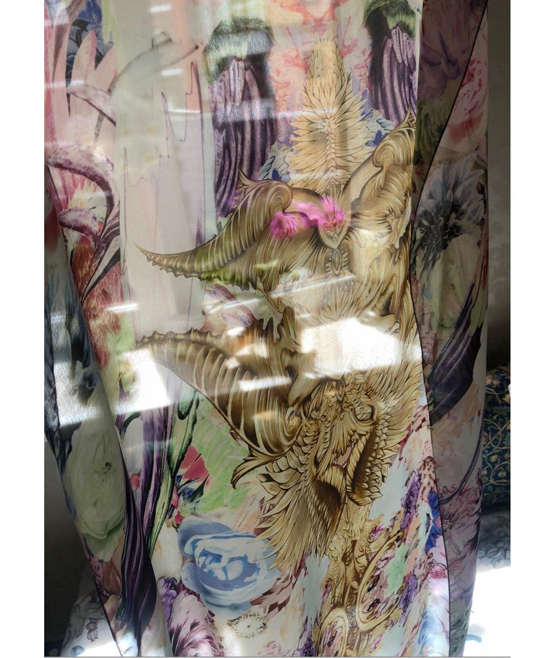 ROBERTO CAVALLI Шелковый платок, фото 5