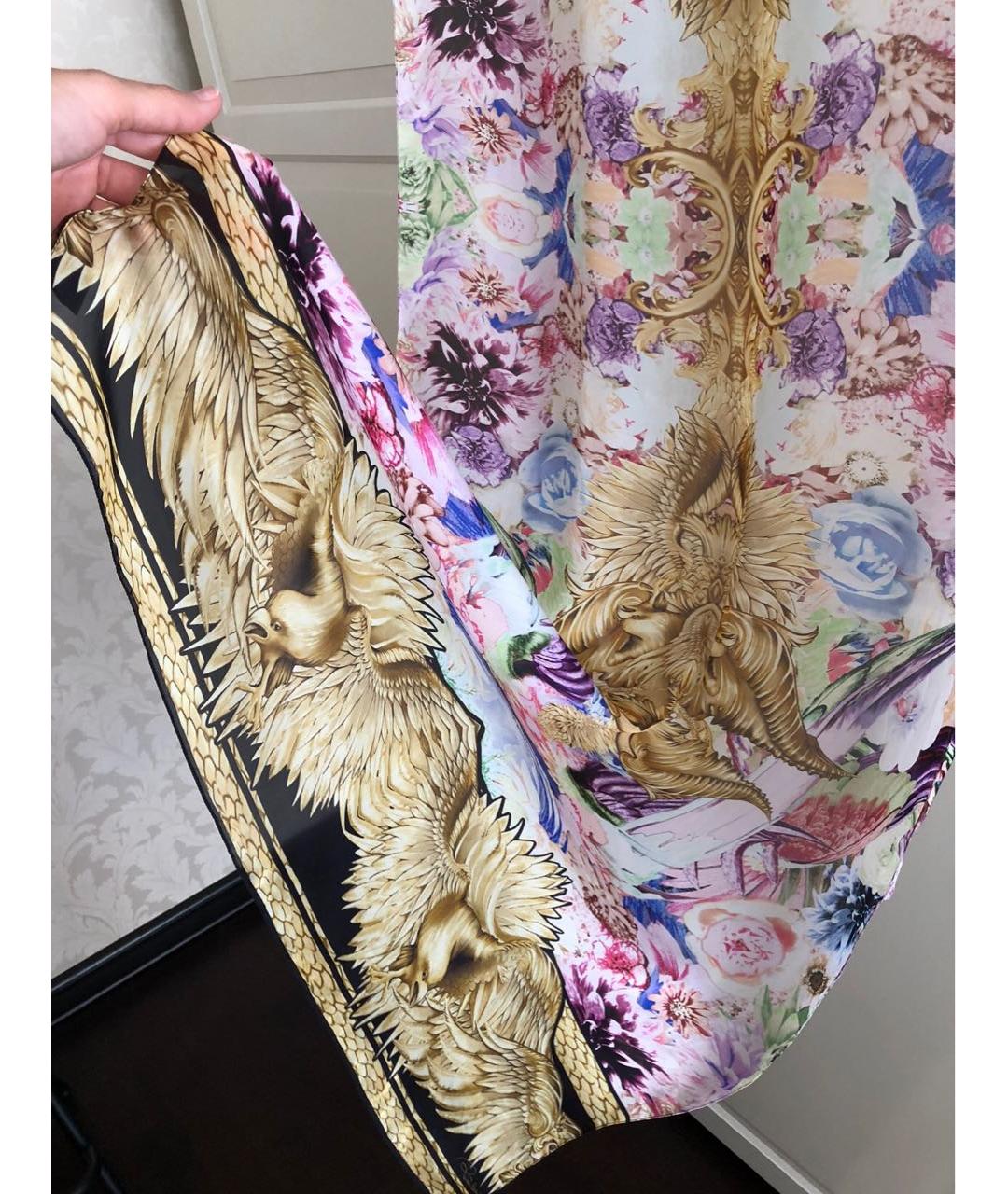 ROBERTO CAVALLI Шелковый платок, фото 4
