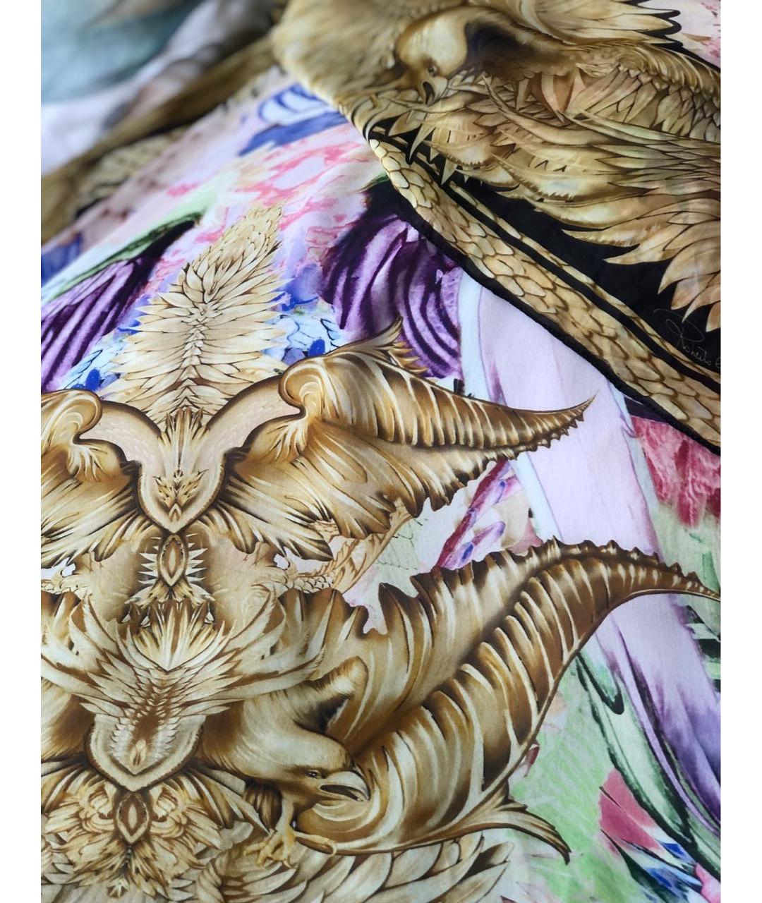 ROBERTO CAVALLI Шелковый платок, фото 8