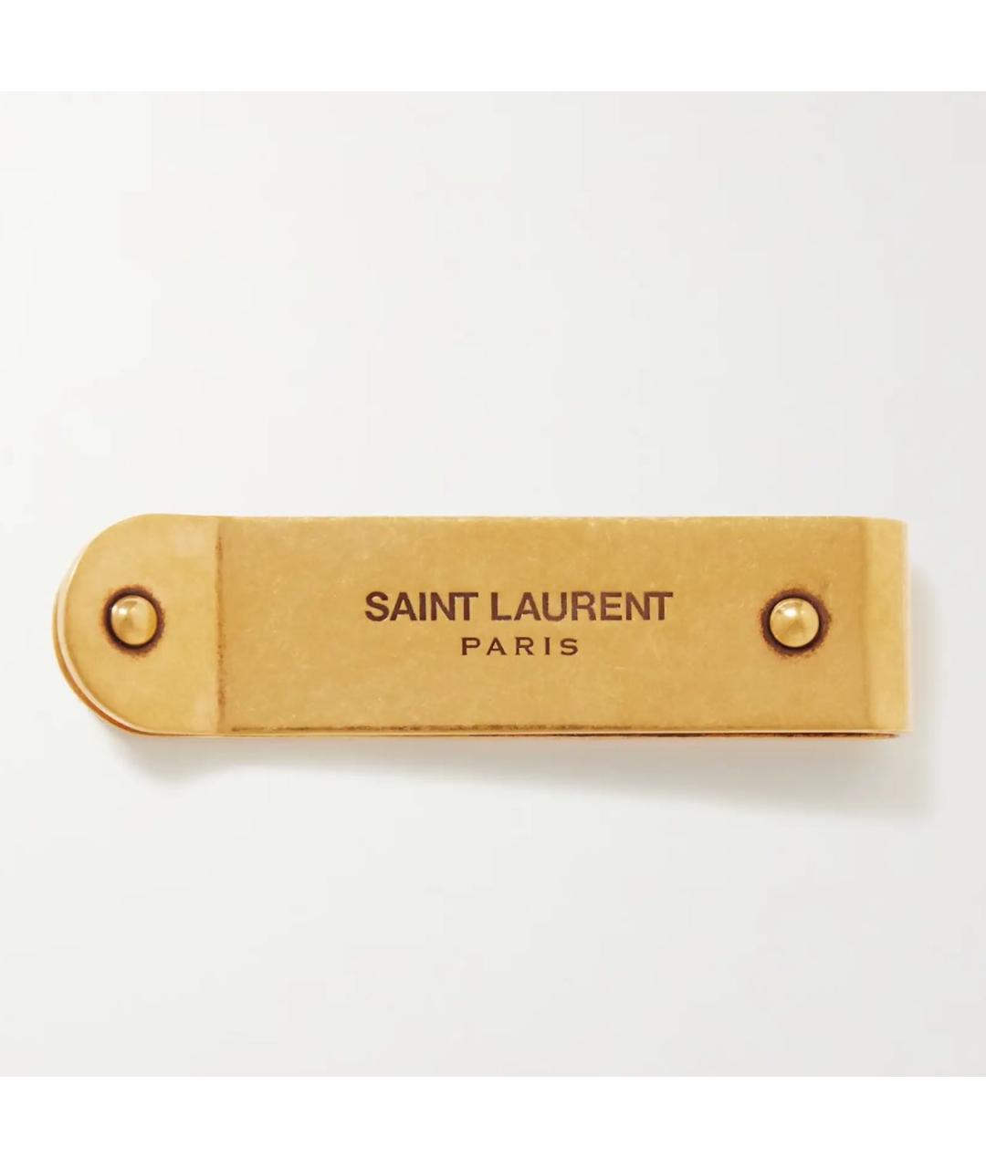SAINT LAURENT Золотой кошелек, фото 8