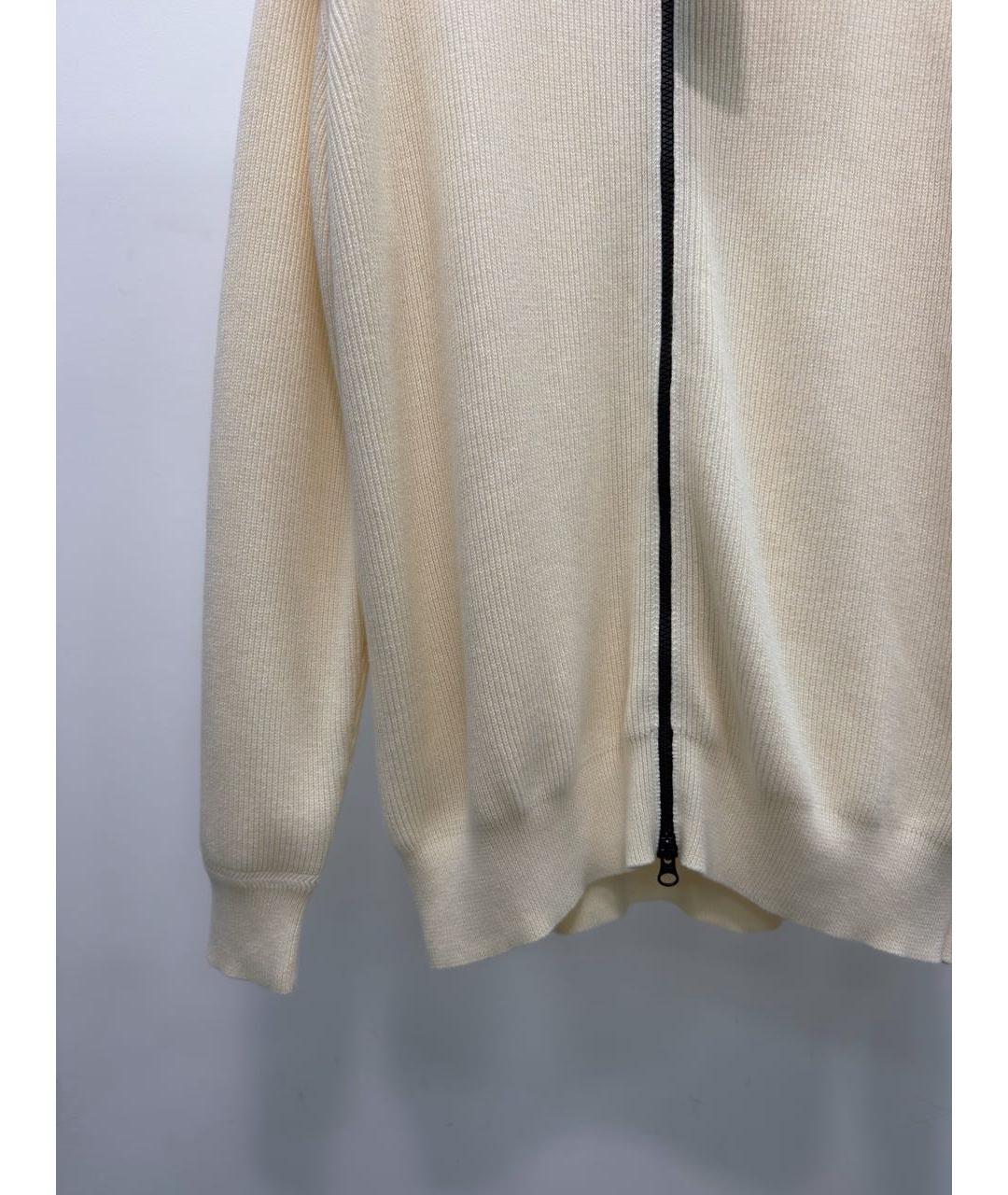 STONE ISLAND Бежевый хлопковый джемпер / свитер, фото 3
