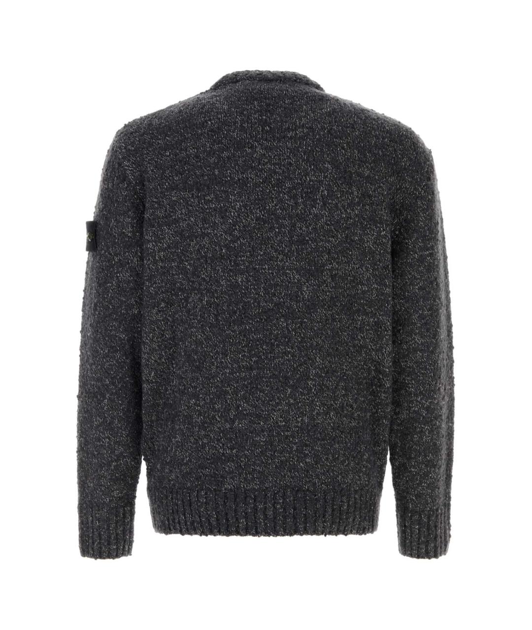 STONE ISLAND Серый шерстяной джемпер / свитер, фото 2