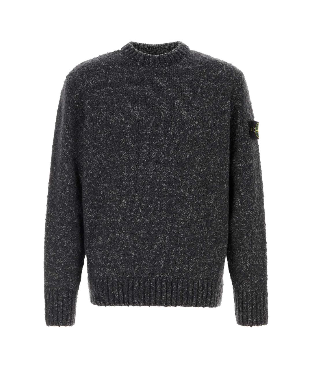 STONE ISLAND Серый шерстяной джемпер / свитер, фото 1