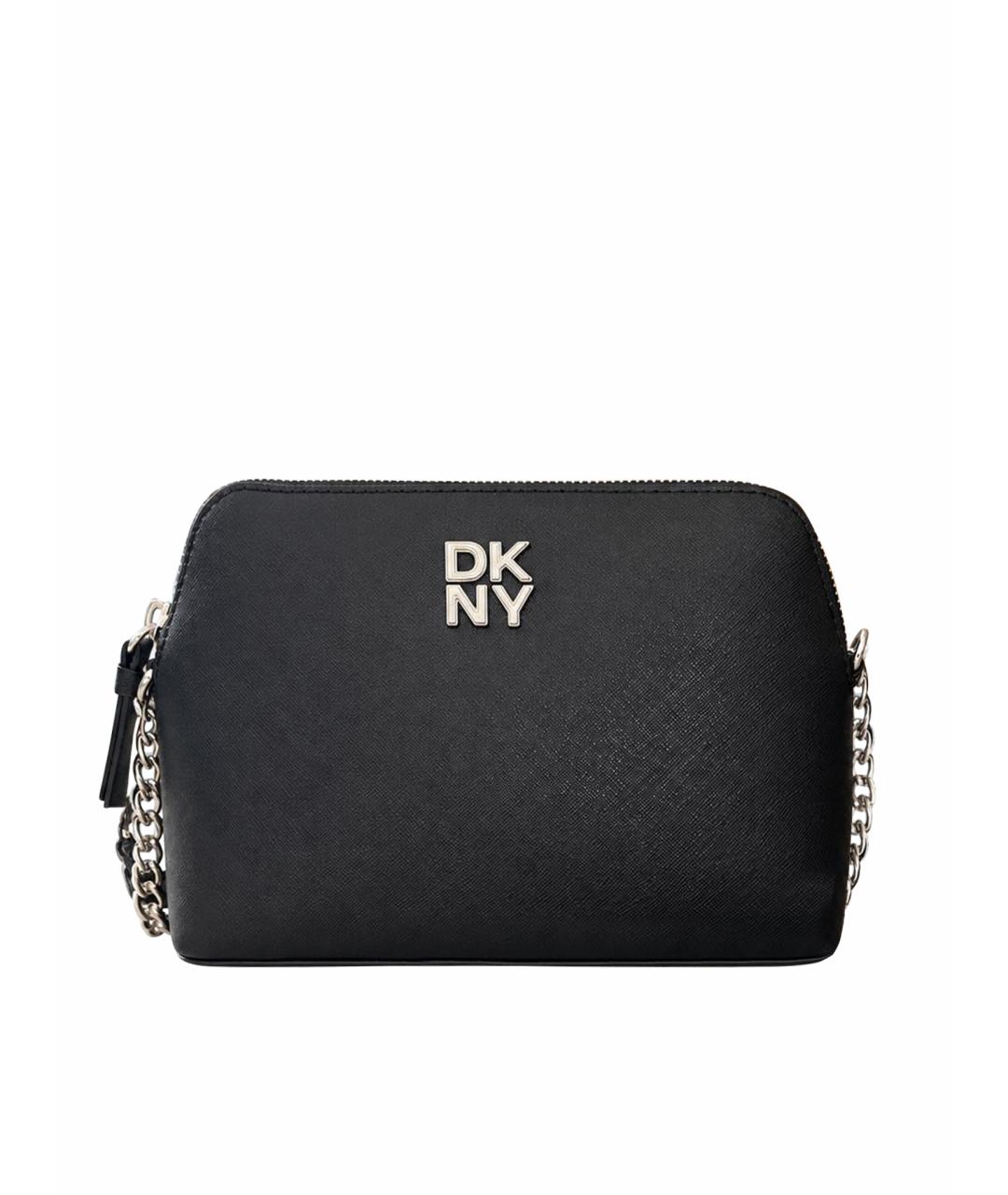 DKNY Черная сумка через плечо из искусственной кожи, фото 1