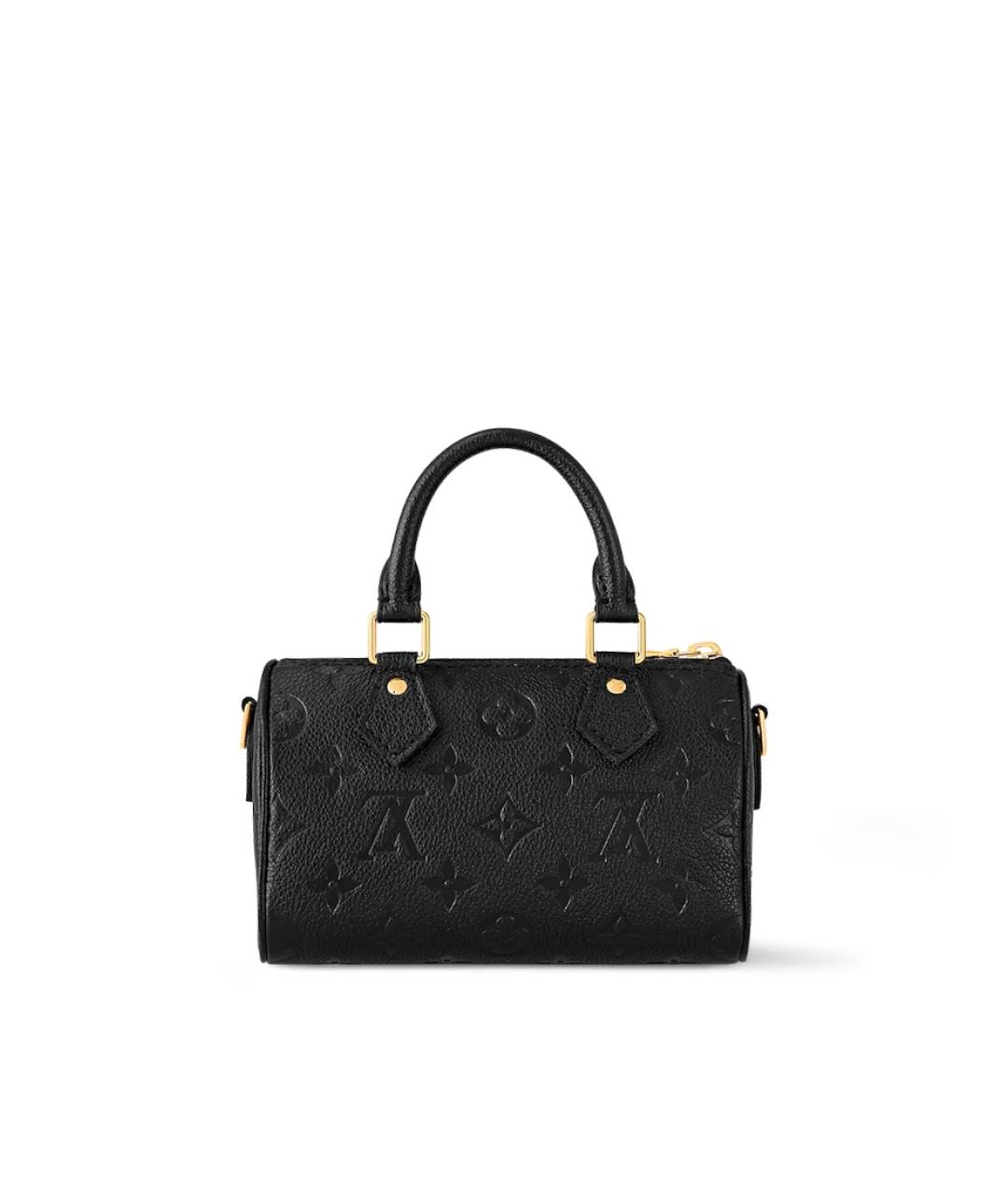 LOUIS VUITTON Черная кожаная сумка через плечо, фото 2