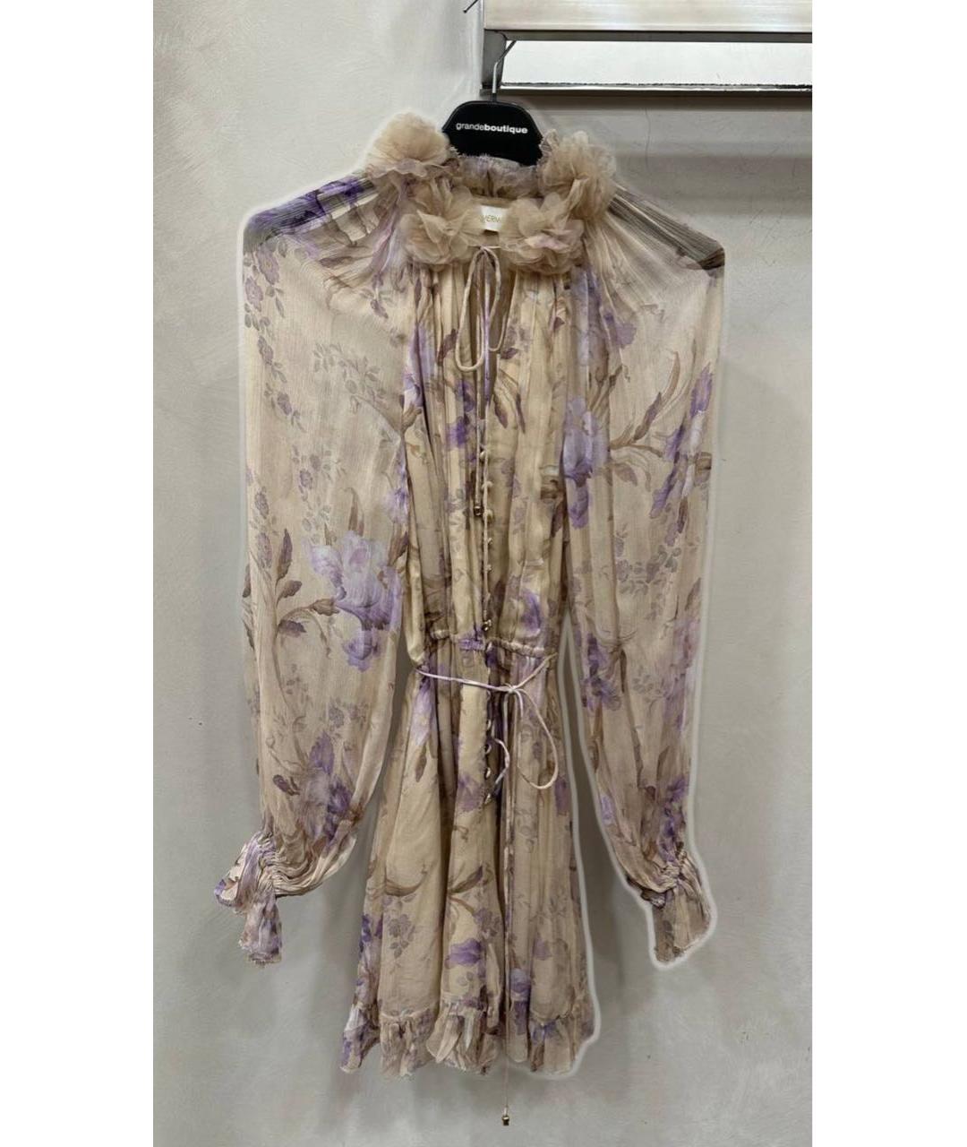 ZIMMERMANN Фиолетовый шифоновый комбинезон, фото 3