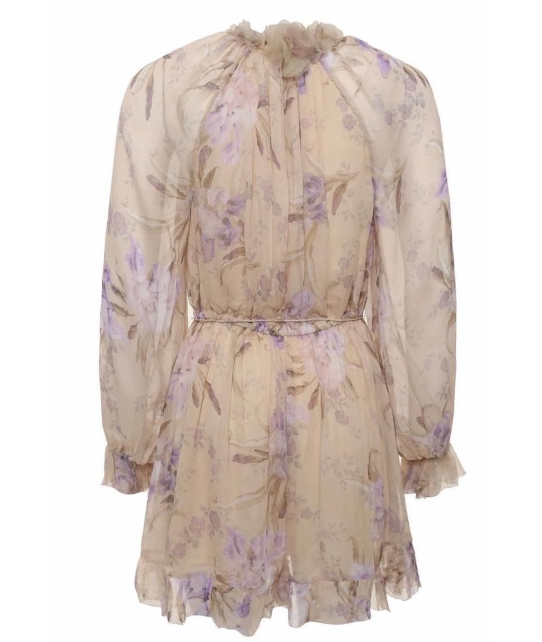 ZIMMERMANN Фиолетовый шифоновый комбинезон, фото 2