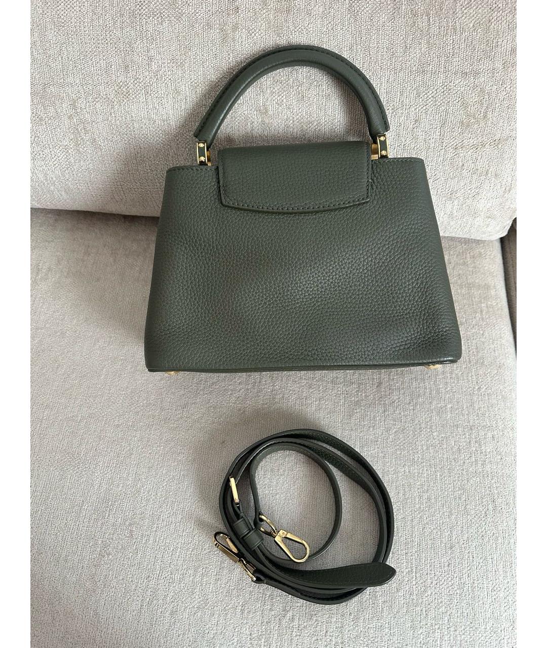 LOUIS VUITTON Хаки сумка с короткими ручками, фото 2