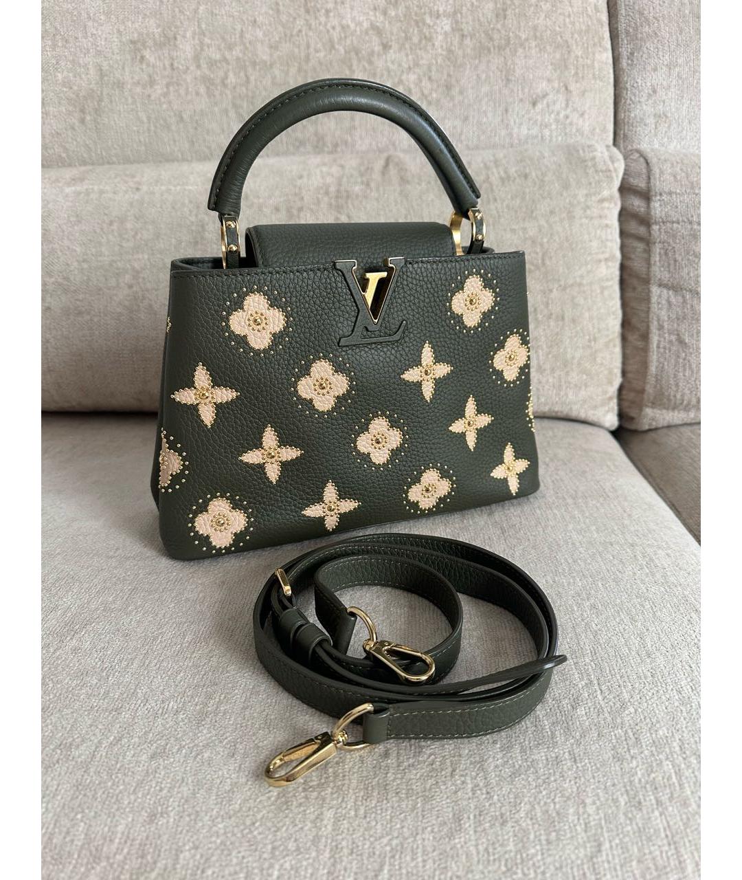 LOUIS VUITTON Хаки сумка с короткими ручками, фото 9