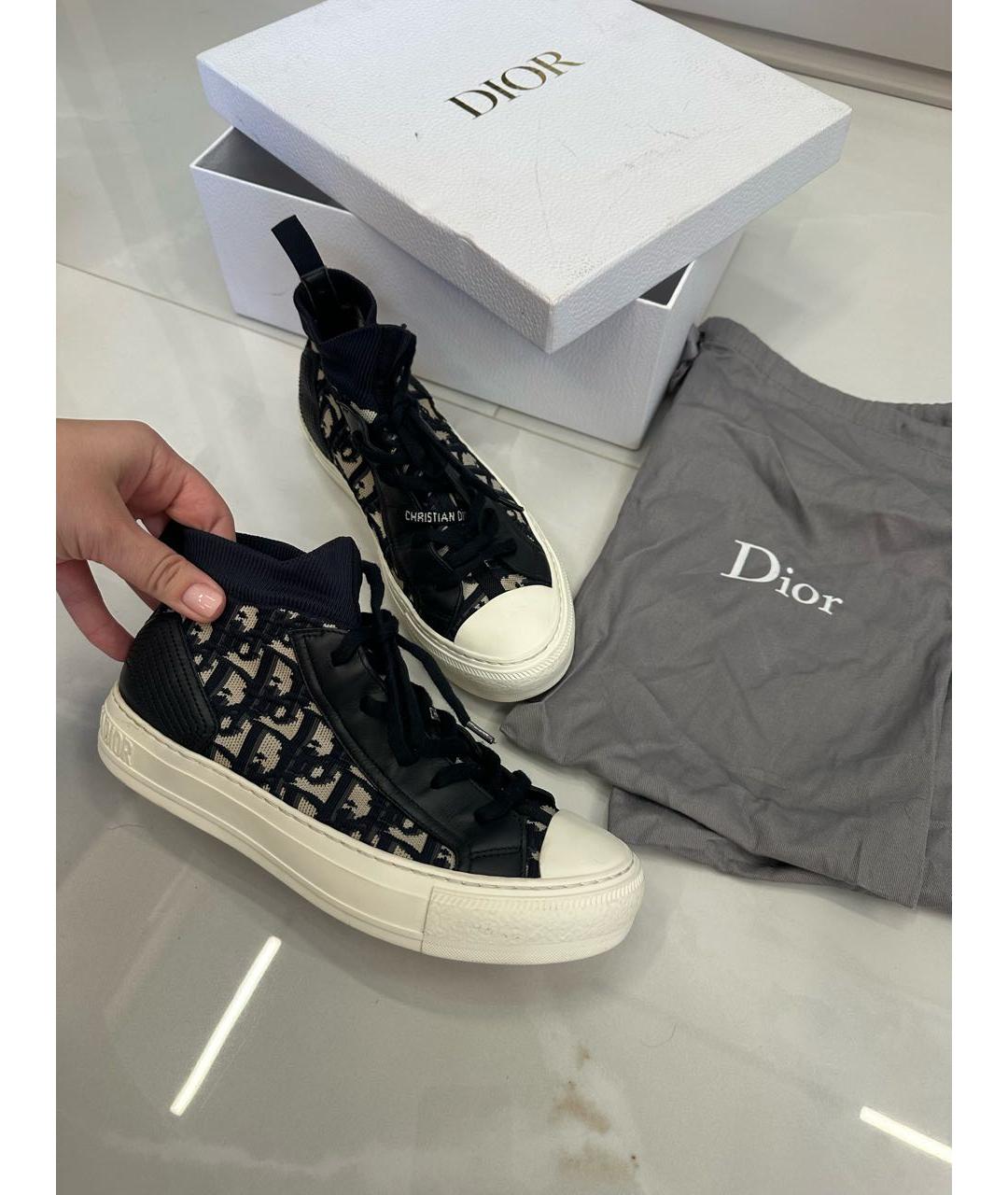 CHRISTIAN DIOR Темно-синие кеды, фото 2