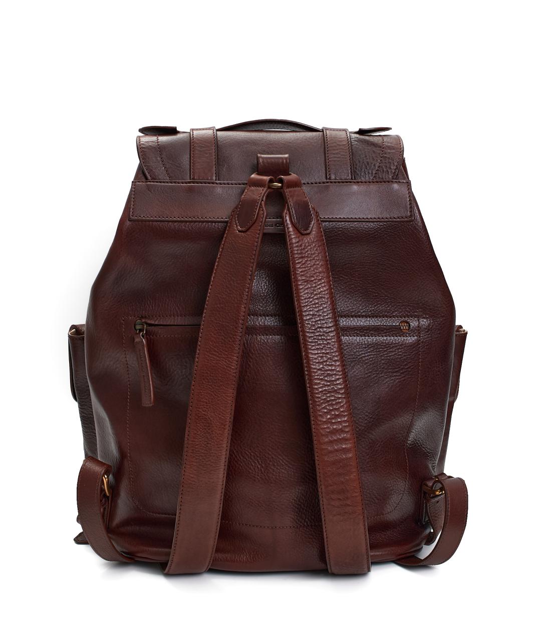 OFFICINE CREATIVE Коричневый кожаный рюкзак, фото 3