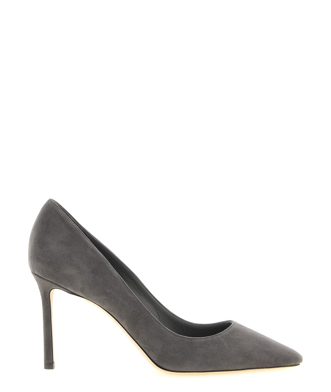 JIMMY CHOO Серые замшевые туфли, фото 1