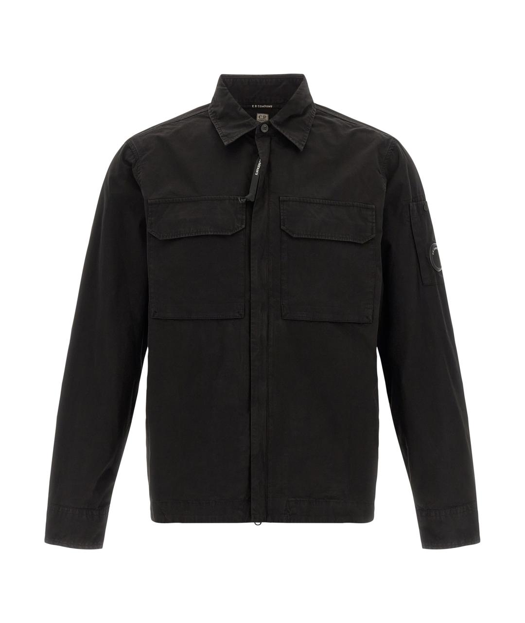 CP COMPANY Черная хлопковая кэжуал рубашка, фото 1