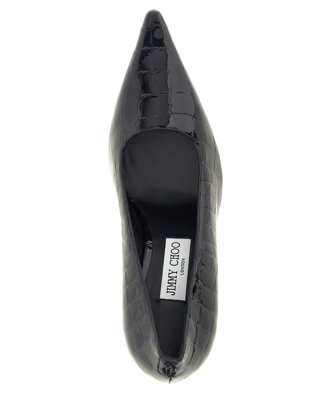 JIMMY CHOO Синие кожаные туфли, фото 4