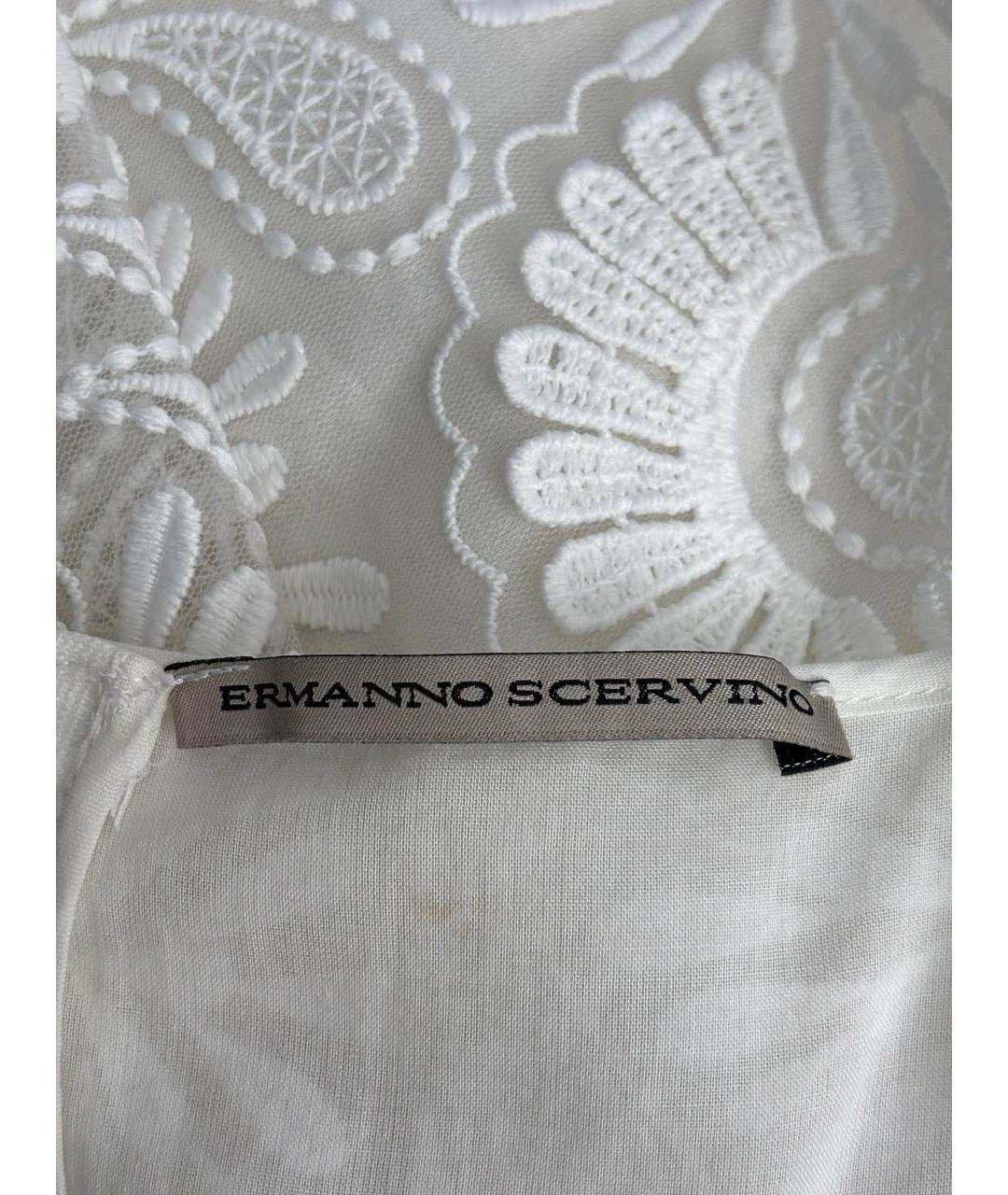 ERMANNO SCERVINO Белое повседневное платье, фото 3