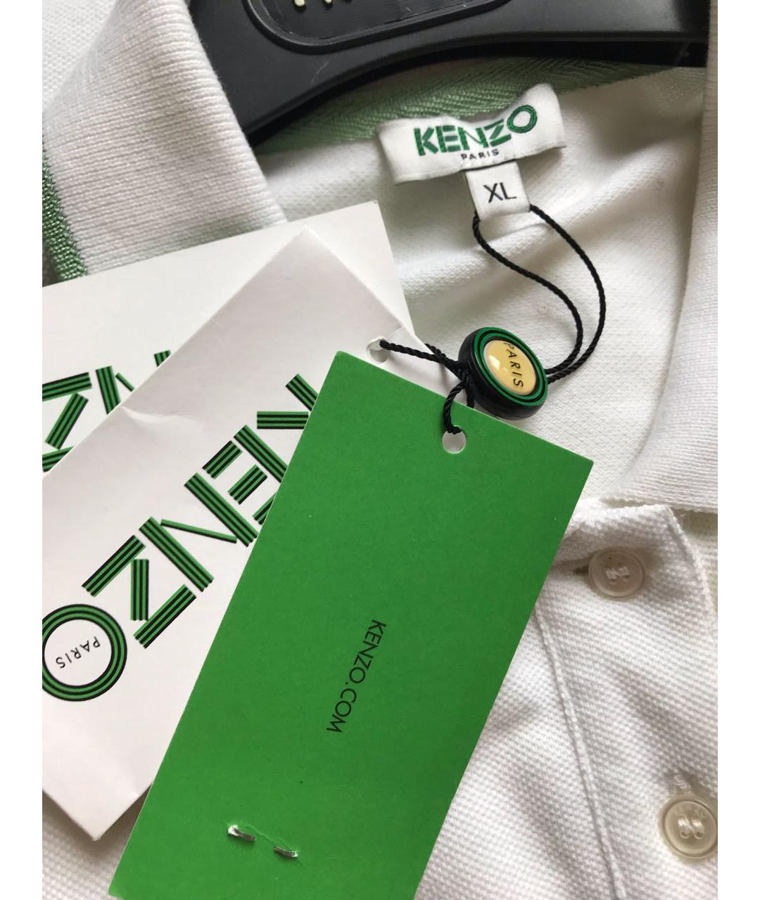KENZO Белое хлопковое повседневное платье, фото 5