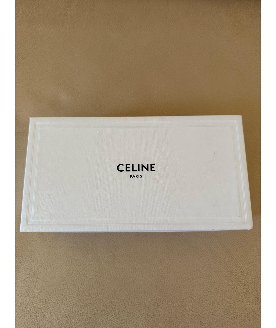 CELINE Золотые металлические солнцезащитные очки, фото 4
