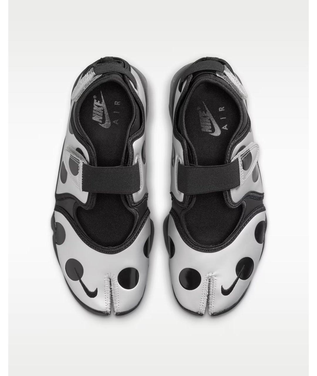 NIKE Серебряные кроссовки из искусственной кожи, фото 3