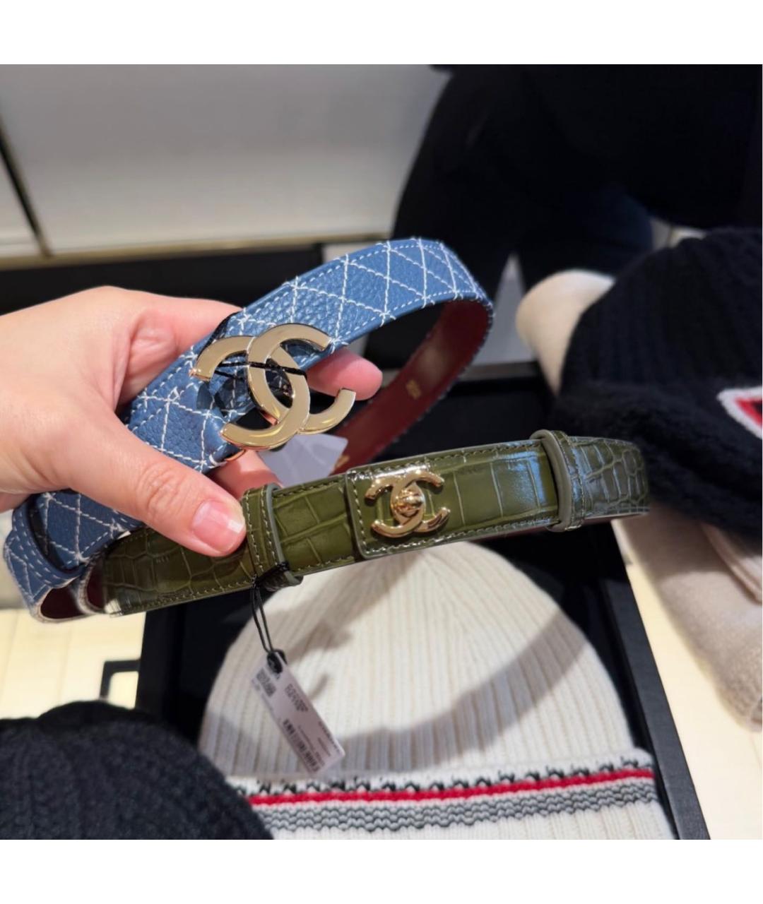 CHANEL Кожаный ремень, фото 4