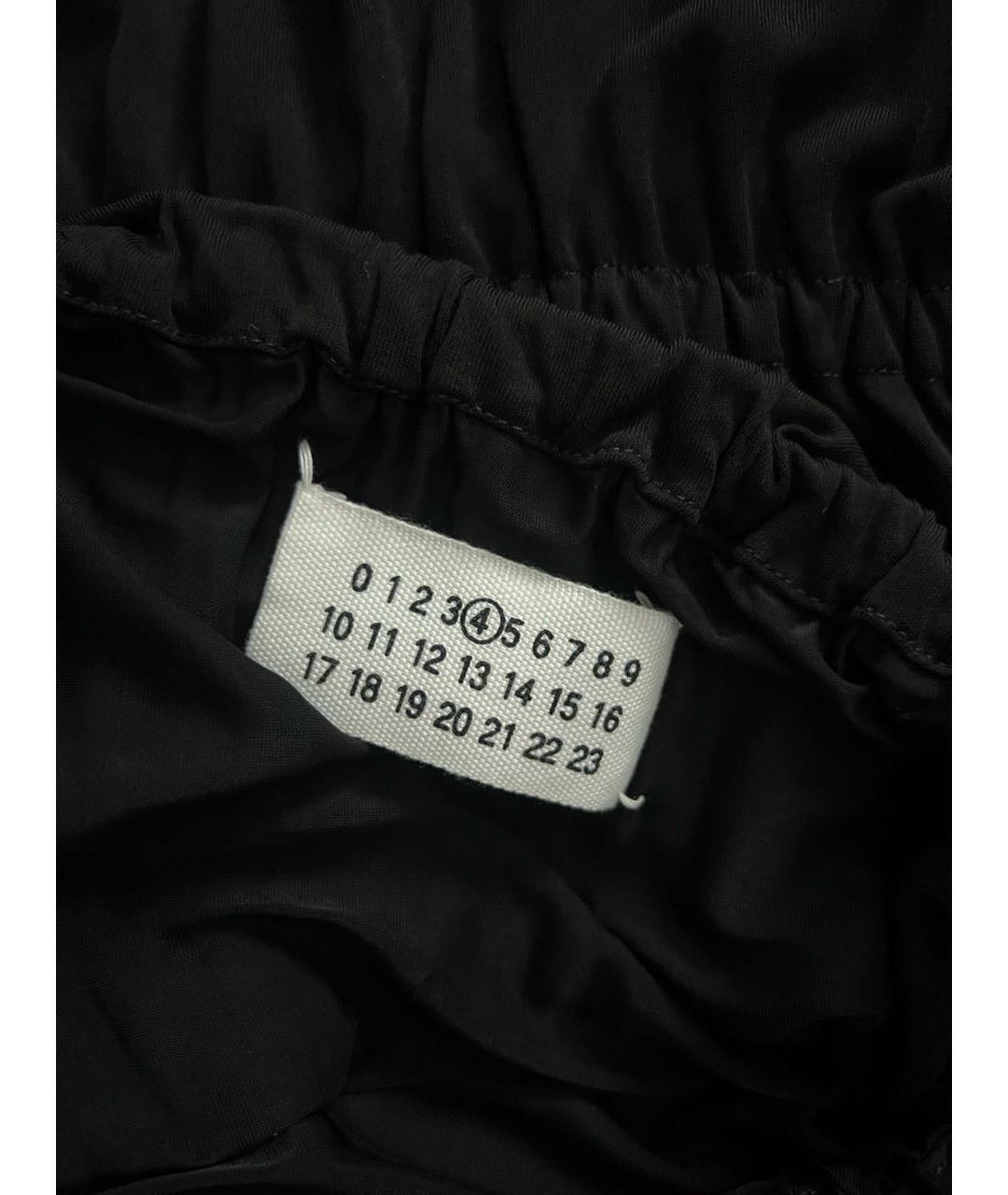 MAISON MARGIELA Черное вискозное коктейльное платье, фото 3