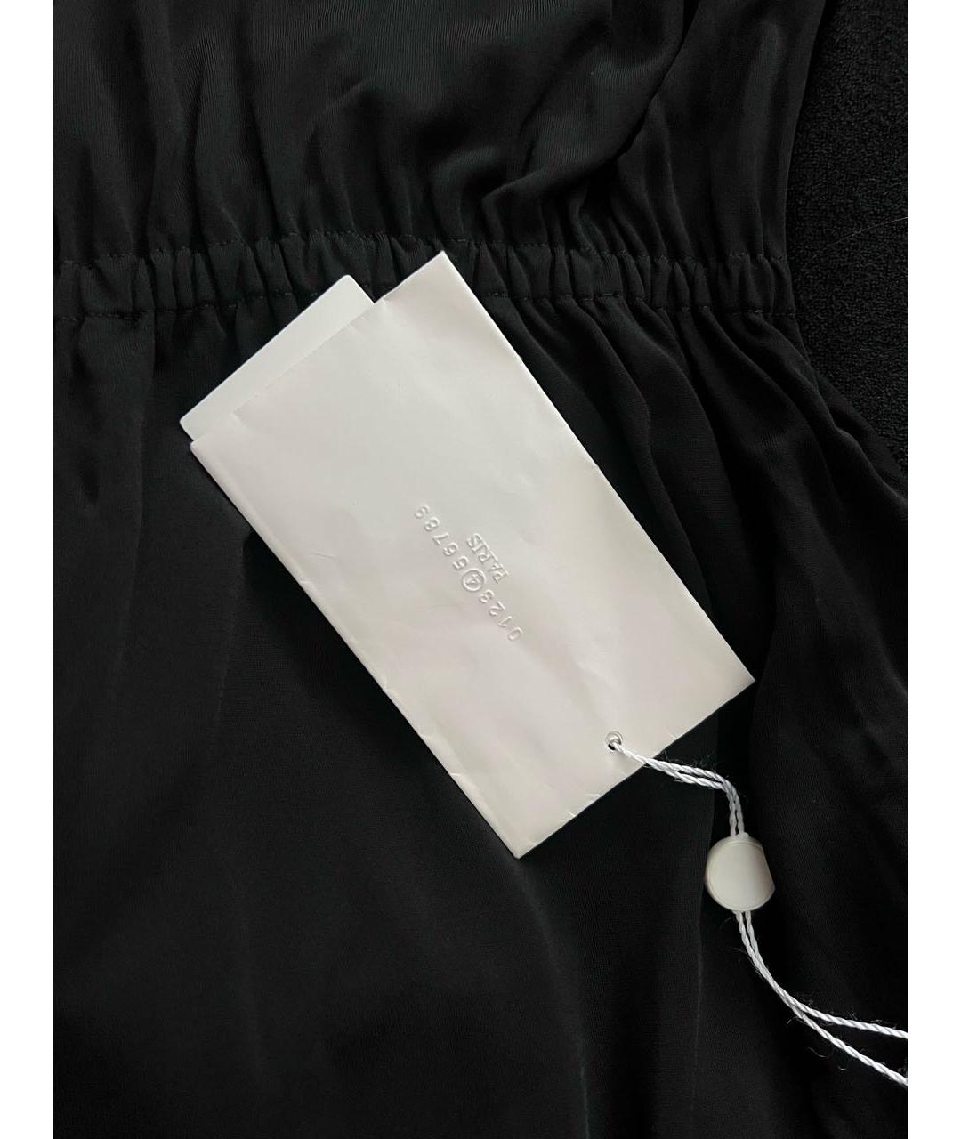 MAISON MARGIELA Черное вискозное коктейльное платье, фото 4