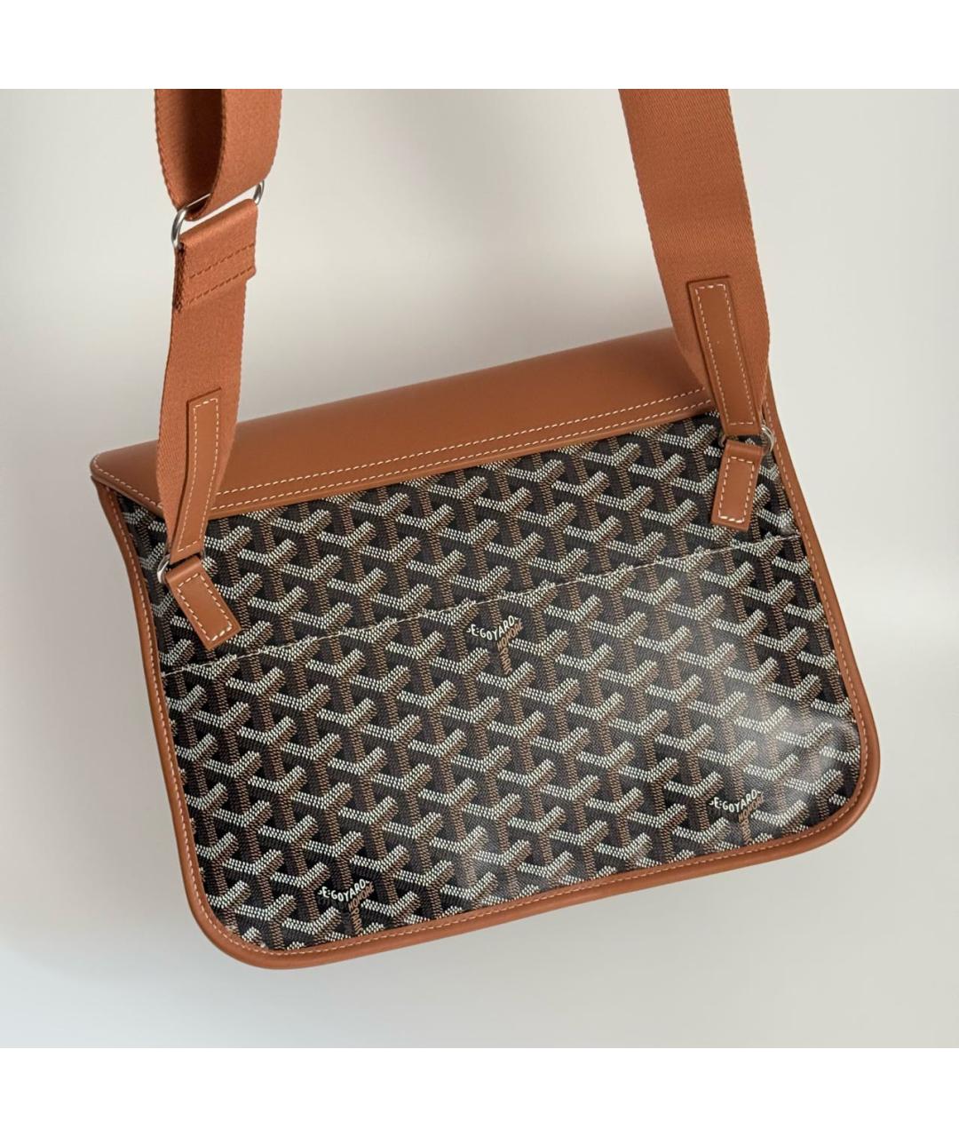 GOYARD Коричневая канва сумка на плечо, фото 4