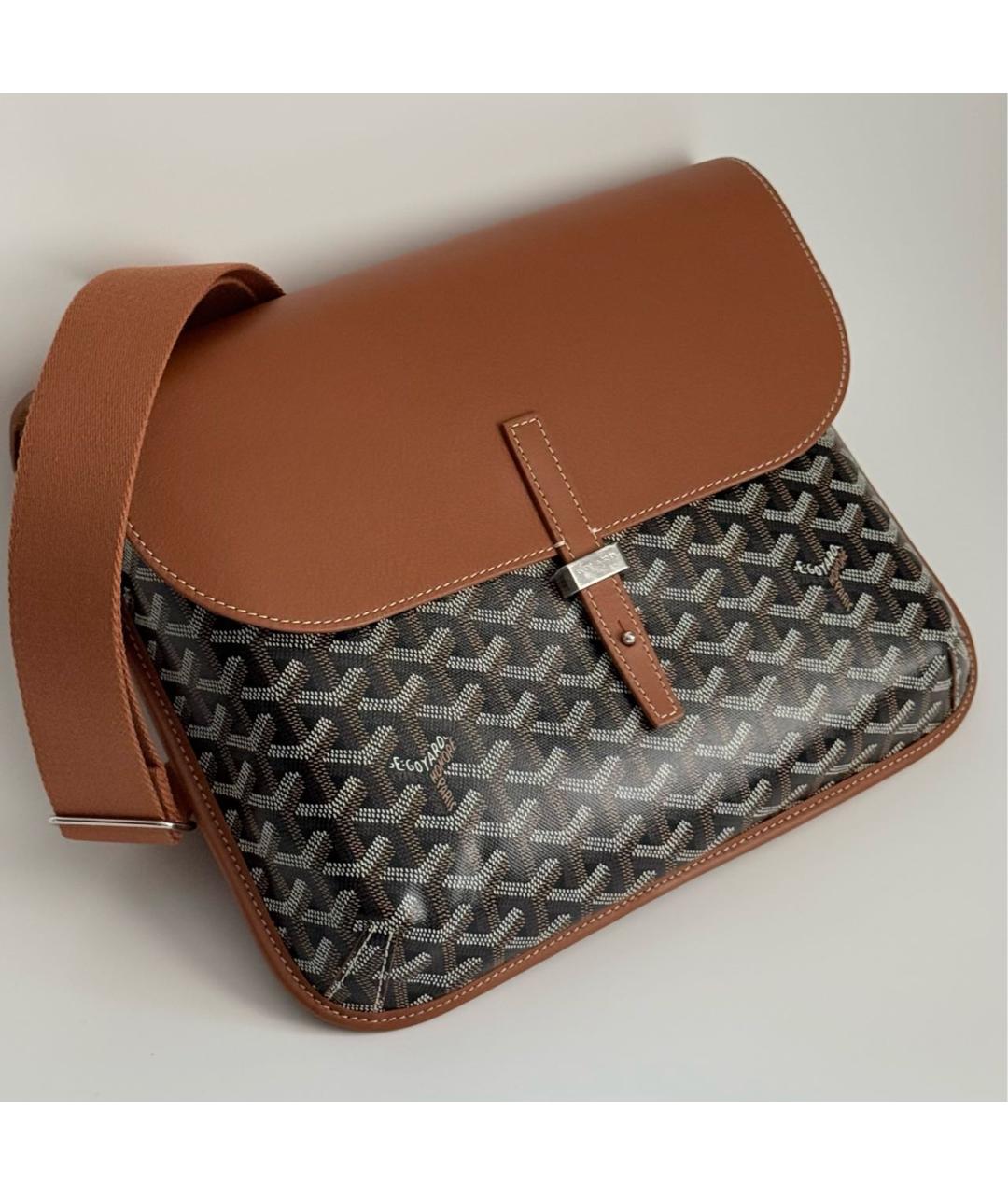GOYARD Коричневая канва сумка на плечо, фото 2