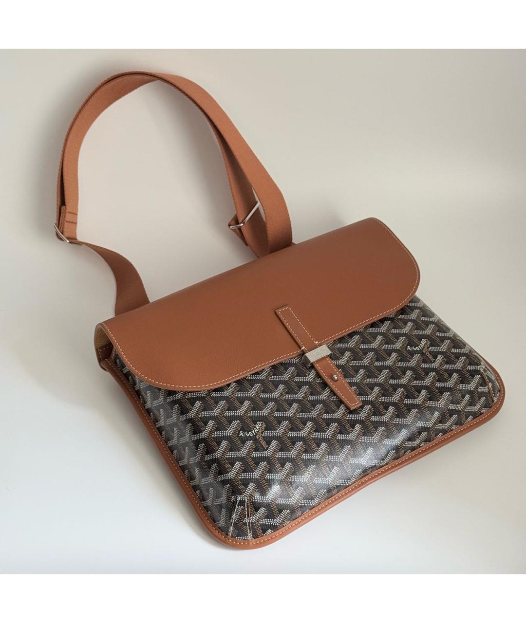 GOYARD Коричневая канва сумка на плечо, фото 3