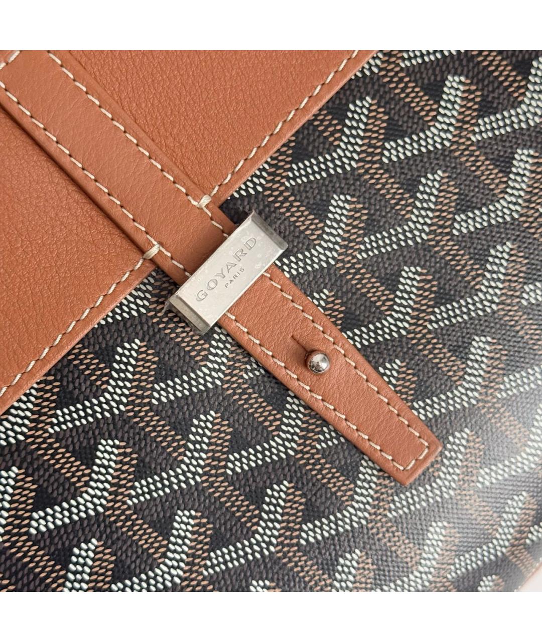 GOYARD Коричневая канва сумка на плечо, фото 5