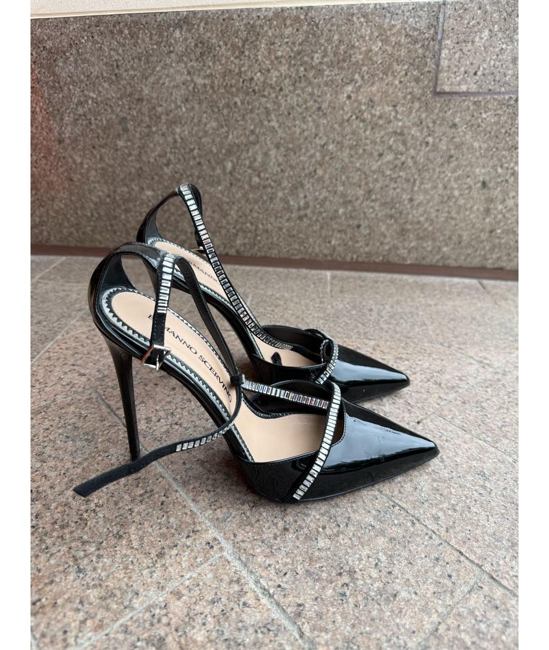 ERMANNO SCERVINO Черные туфли из лакированной кожи, фото 6