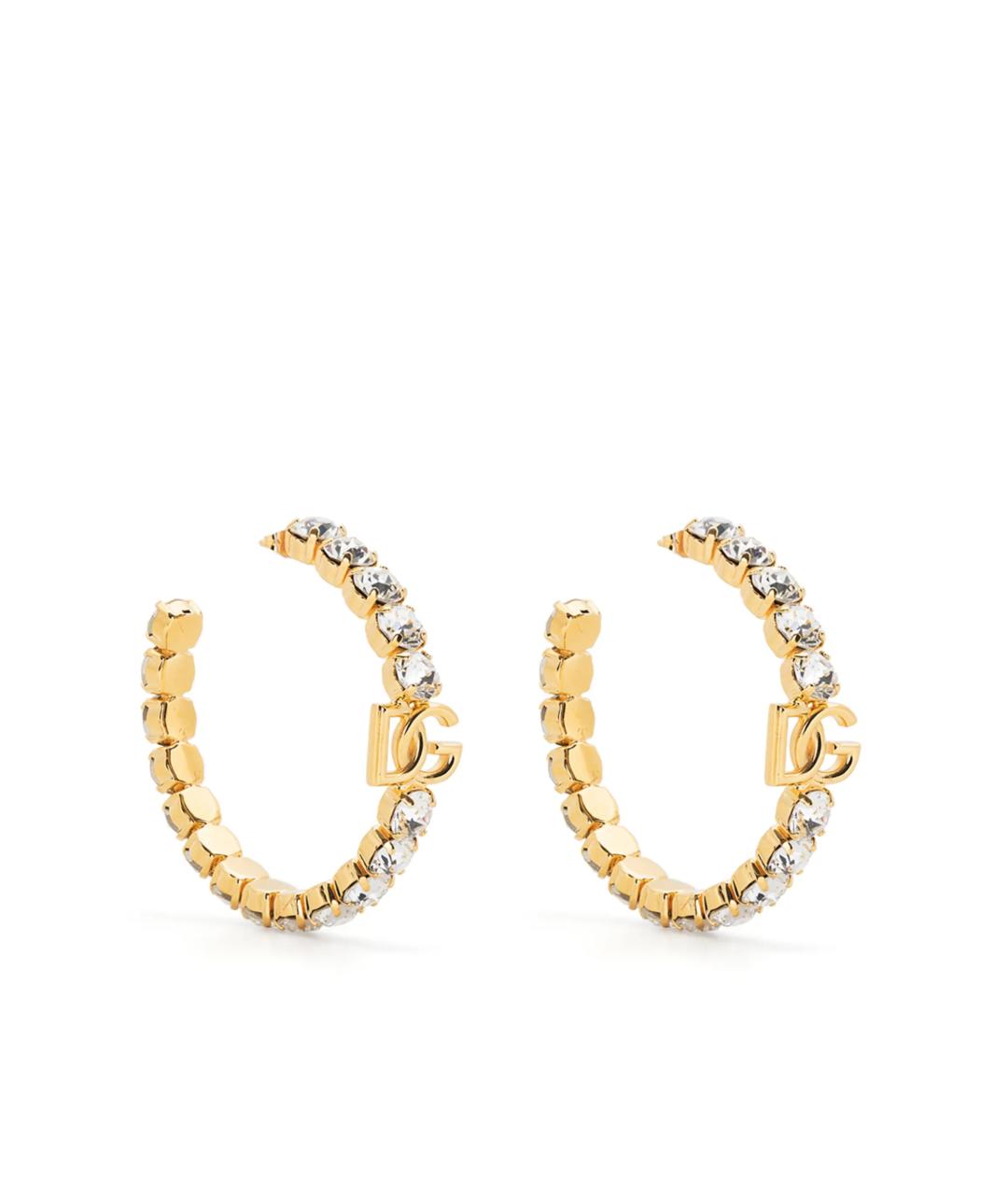 DOLCE&GABBANA Золотые латунные серьги, фото 1
