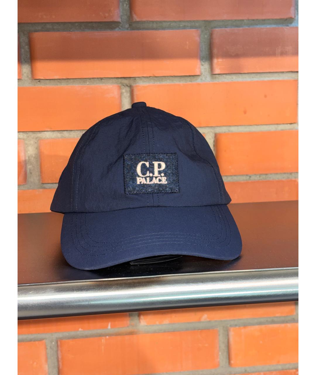 CP COMPANY Темно-синяя синтетическая кепка/бейсболка, фото 6