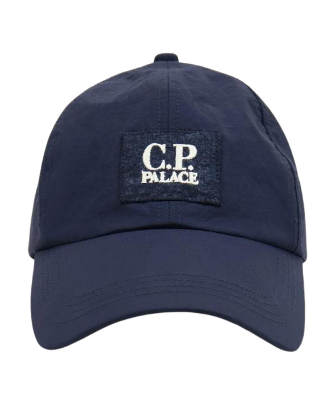 CP COMPANY Темно-синяя синтетическая кепка/бейсболка, фото 1