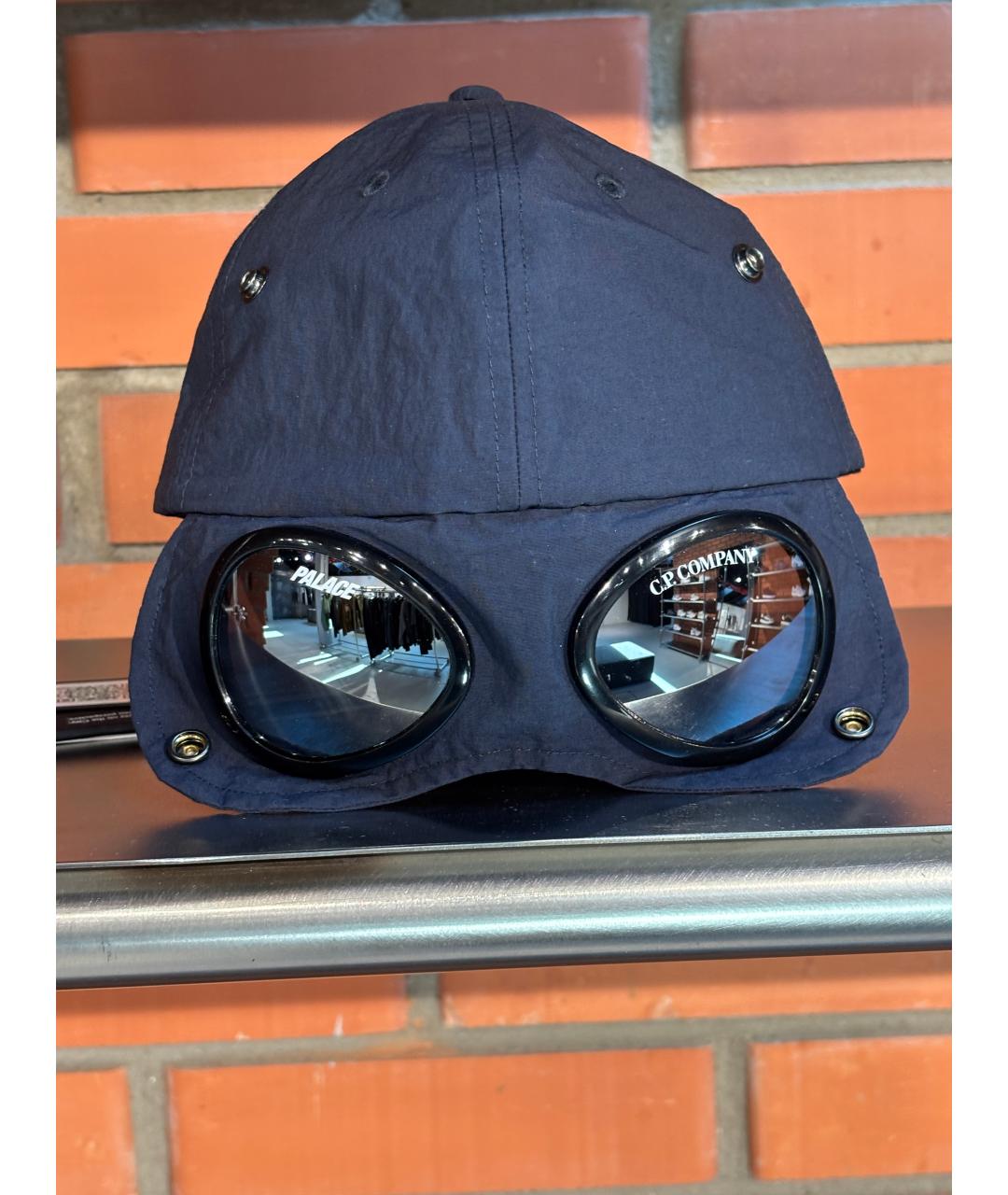 CP COMPANY Темно-синяя синтетическая кепка/бейсболка, фото 8