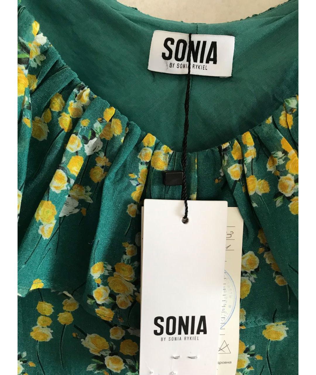 SONIA RYKIEL Мульти хлопковое повседневное платье, фото 3