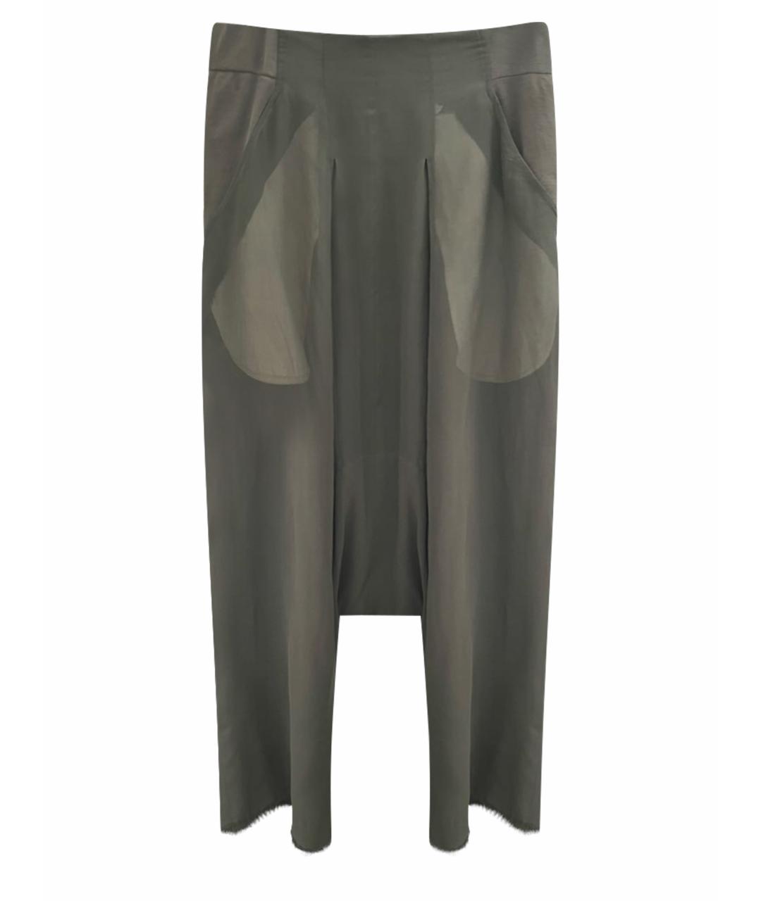RICK OWENS Серые шелковые кюлоты, фото 1